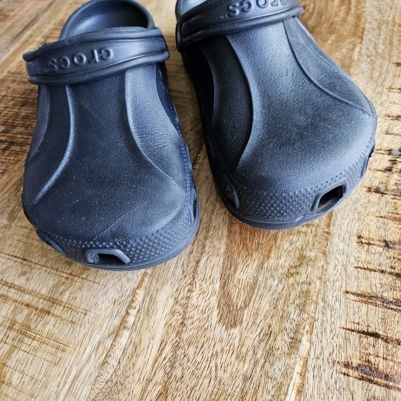 Crocs Men's Classic Clog Triple Black Slip On Shoes Size 9 - Picture 2 of 9